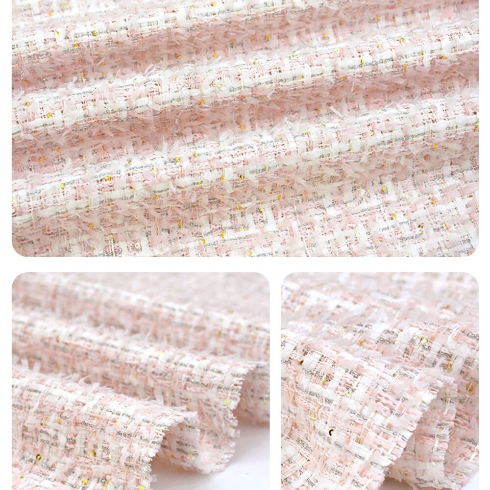 Vintage Autumn Winter Tweed Fabrics Multi Patterns Yarn Dyed Colorful Thread Woolen Fabrics For Sewing Suits Blazer Tissus