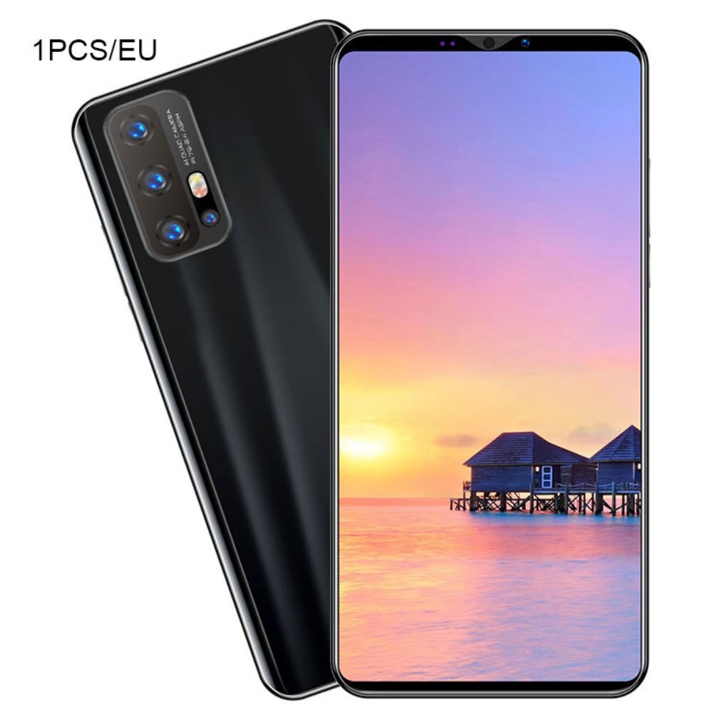 Z6 Pro Smartphone 5.8 Inch Scherm Smartphone 512M + 4G Android Smartphone 3D Glas Plated Achterkant Zwart