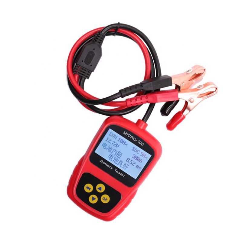 Automotive Battery Tester 12v Battery Tester Battery Capacity Tester Test Meter Digital Display MICRO-100