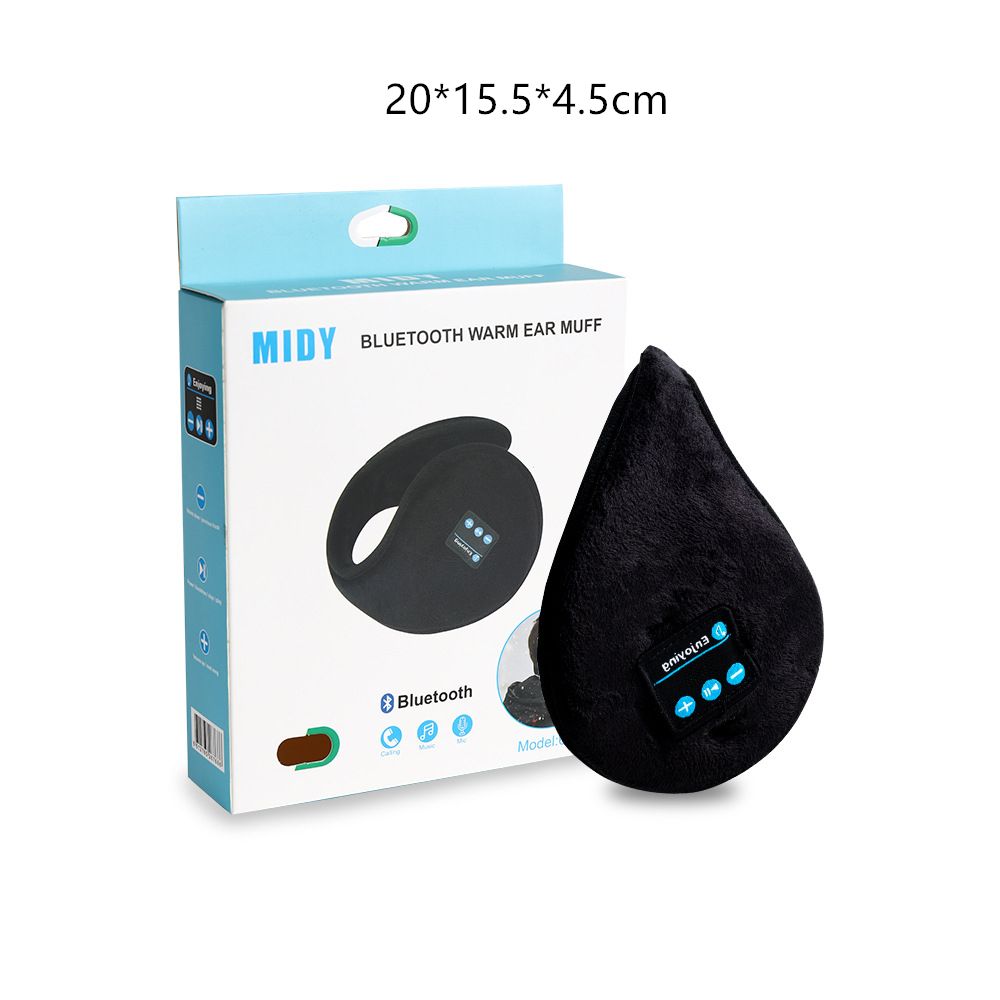 Winter Bluetooth 5.0 Earmuffs Wireless Music Ear Muffs USB Warmers Headphones Black Keep Warm Muffs for Women Men: Default Title