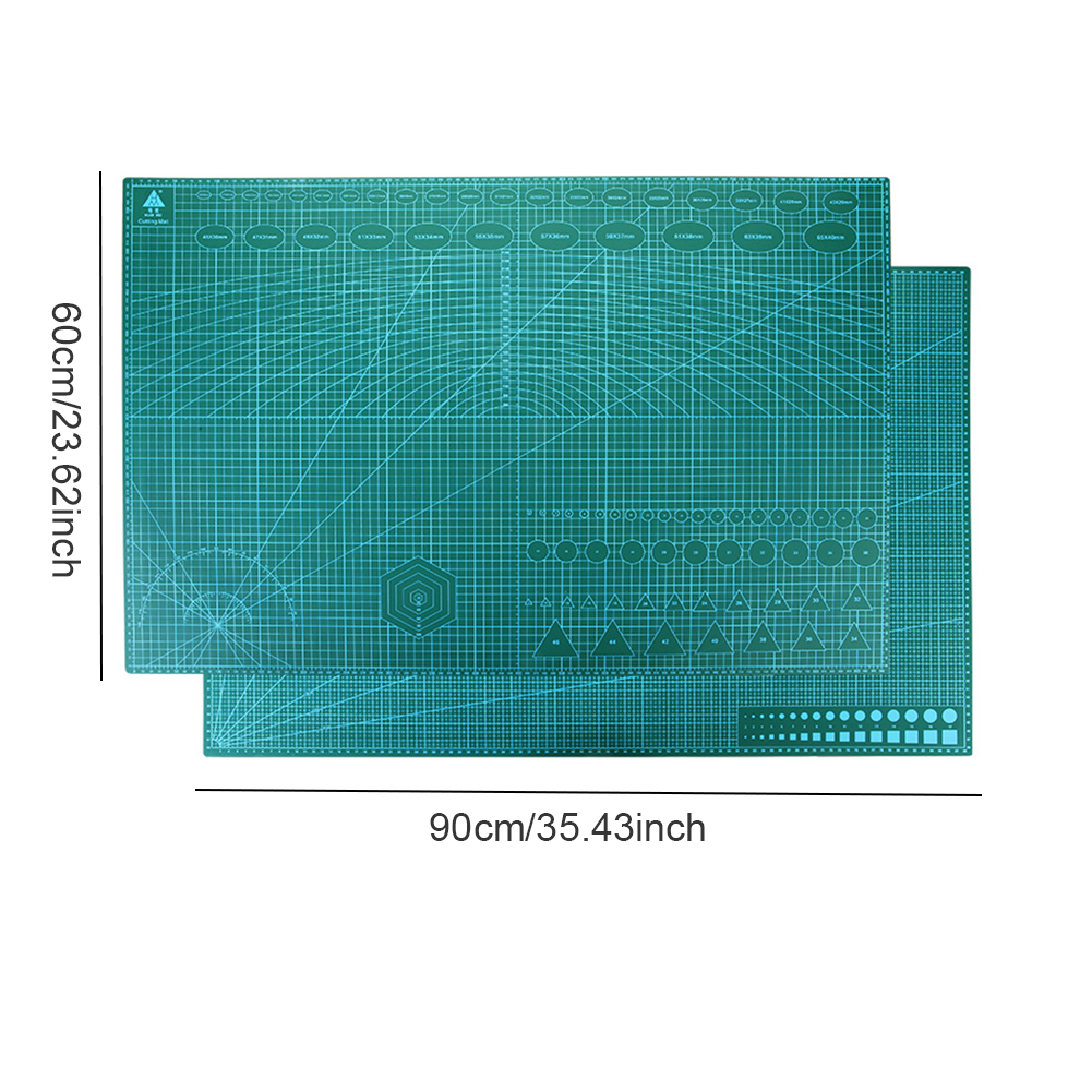 Self Healing Double-Sided Corte Mat, Placa de corte gridded, PVC Cutter Plate, 3 Camada de Corte Pad para Scrapbooking, Projetos DIY