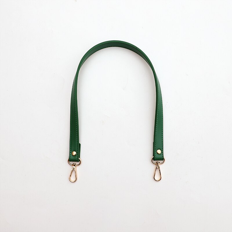 Dames pu leren schouderband zwarte handtas tas riem diy tassen handvat vervangende tas korte banden handtassen accessoires: 17- groene