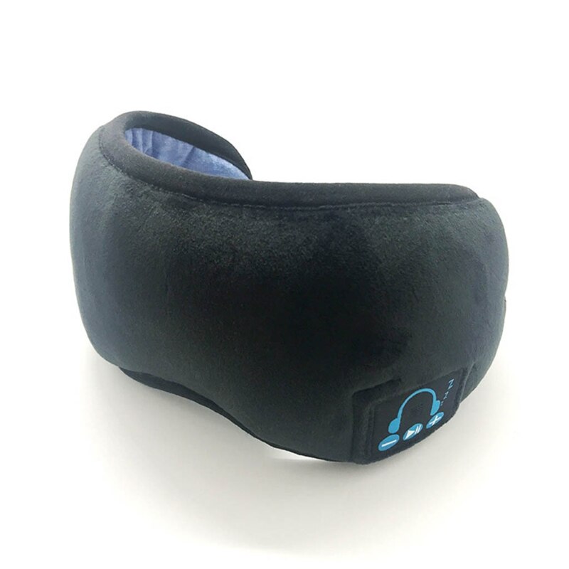 Bluetooth Wireless Relieve Fatigue Sleeping Eye Mask Sleep Headphones Soothing: BK