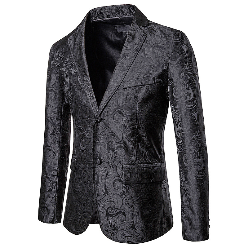 Veste de Costume à motif Paisley pour homme, blazer décontracté, coupe cintrée, Costume de fête, de scène, de chanteur, de bal hôte, niet Club, nouvelle