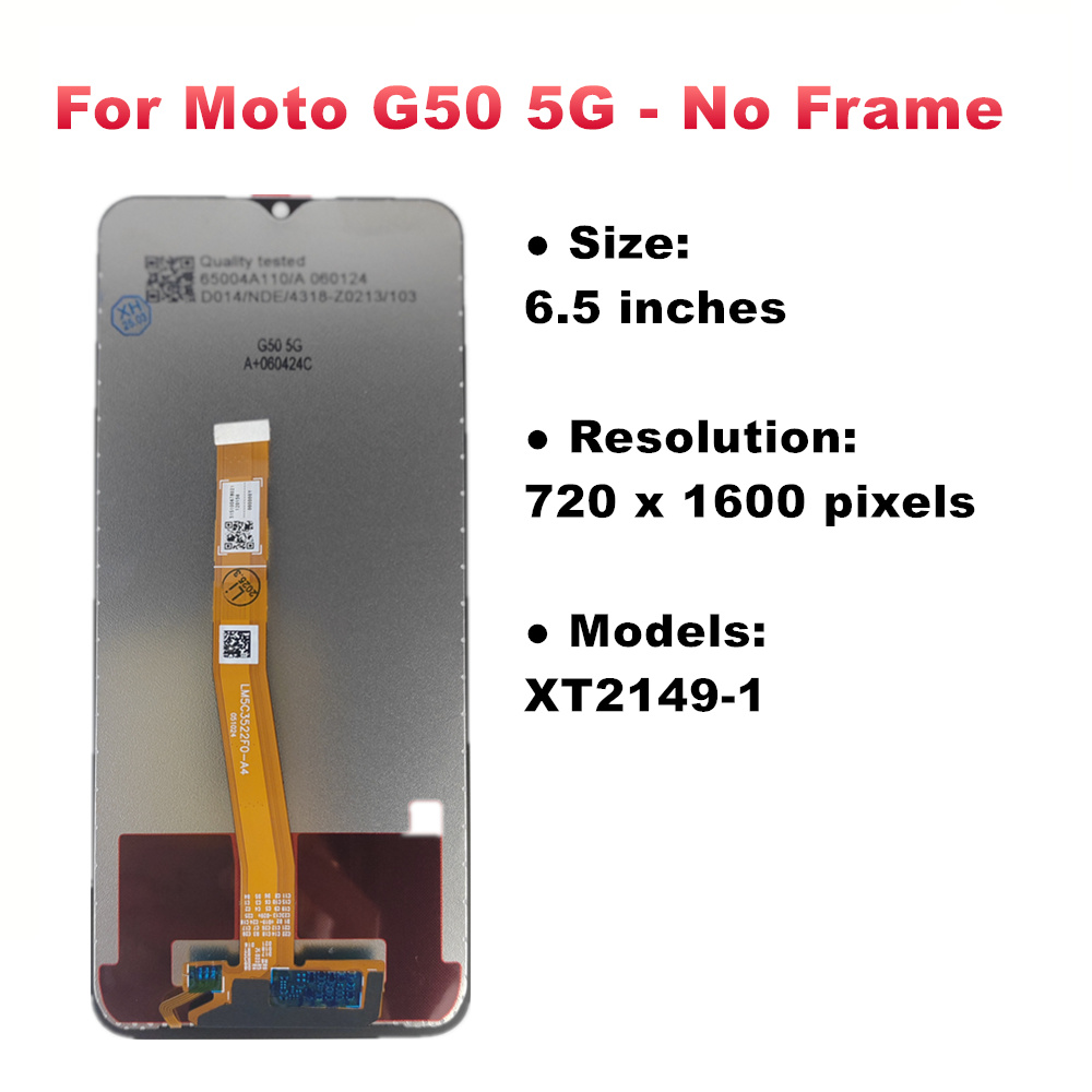 Wyświetlacz robić serii Moto G robić Motorola Moto G10 G20 G30 G50 4G 5G G60 G60S G100 Wyświetlacz LCD Ekran dotykowy Digitizer z ramką: Kości słoniowej