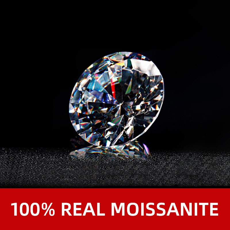 NYMPH Real Moissanite 100% gemstones Diamond 2.0 carats D Color vvs1 Lab Grown for women fine jewelry