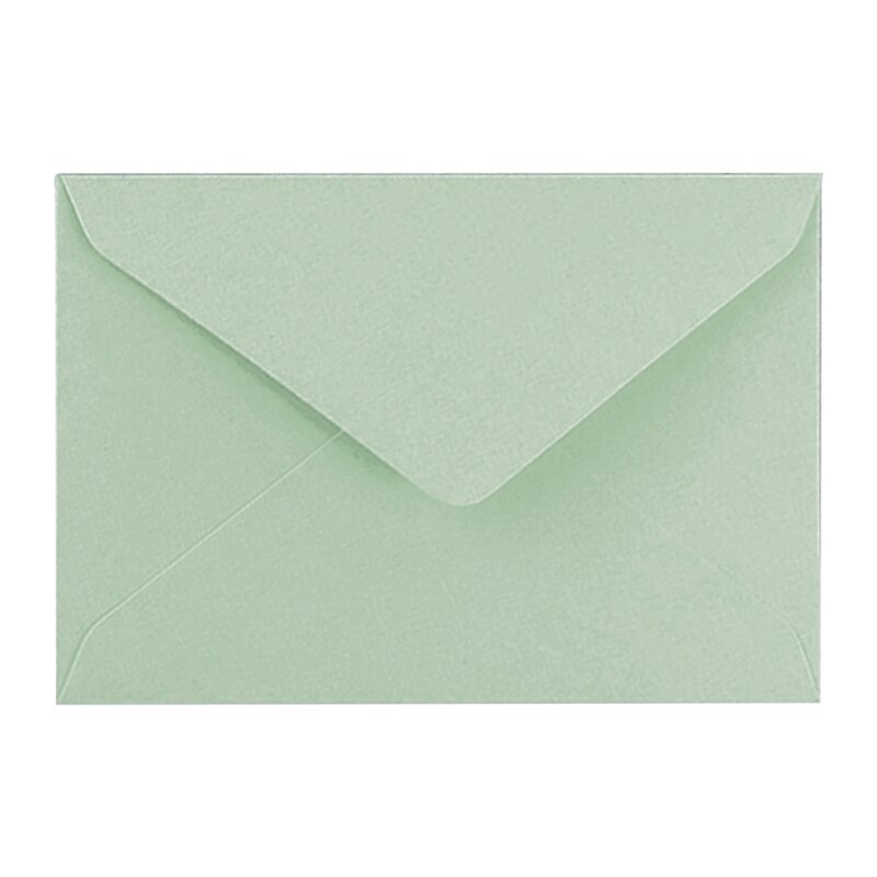 10pcs Blank Cards with Envelopes Thank You Cards Handmade DIY Blank Envelope Postcards for Birthday Party Inivitation: Light Green