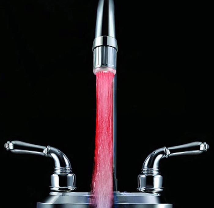 LED Light Glow Temperature Sensor For Kitchen Vessel Sink Mixer Faucet Water Tap