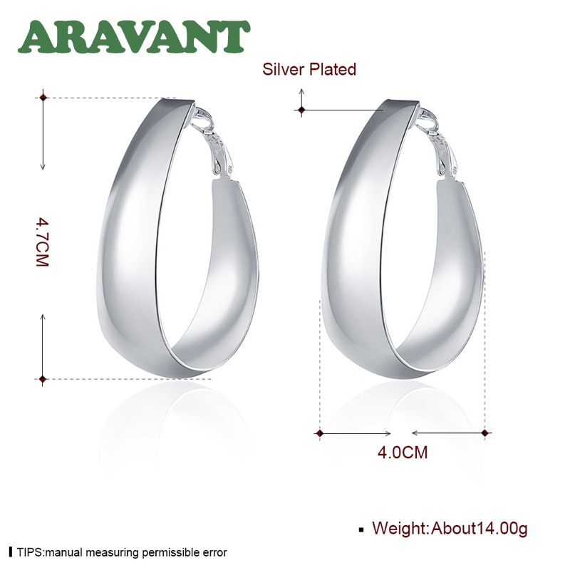 925 Silver Jewelry U Shaped Hoop Earrings For Women Jewelry Best