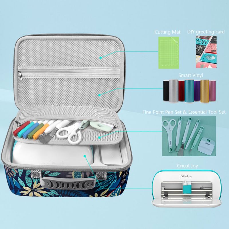 Bolso de mano portátil de viaje duro, funda de Estuche de transporte, bolsa de almacenamiento dura para accesorios de máquina Cricut Joy