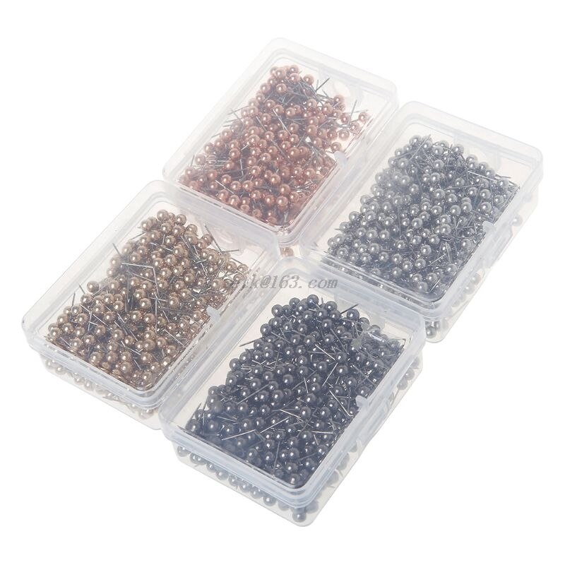400pcs Round Plastic Head Steel Point Push Pins Map Thumb Tacks Pin Office School Supplies