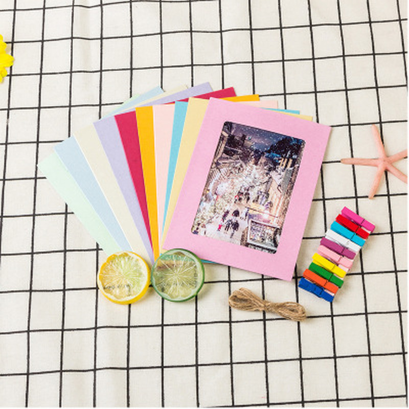 Cute Cat Shape Kraft Paper Photo Frame for Pictures Hanging Frame Wedding Wall Decor Graduation Party Photo Booth Props