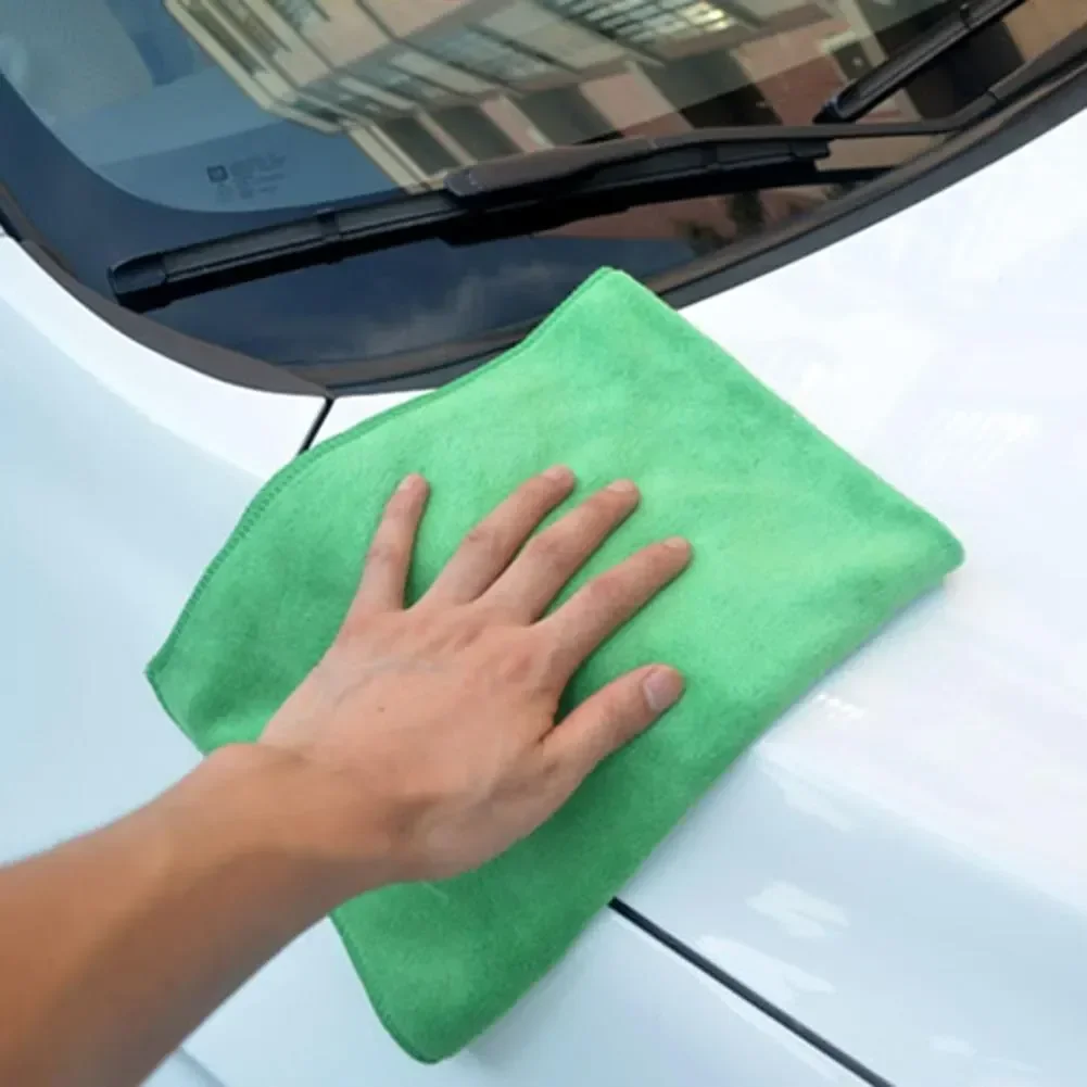 10 stücke grüNe weiche Mikro faser tücher Handtücher Mikro faser sauber Auto Auto Detail Wasch staub tuch für zu Hause Küche Reinigungs werkzeug
