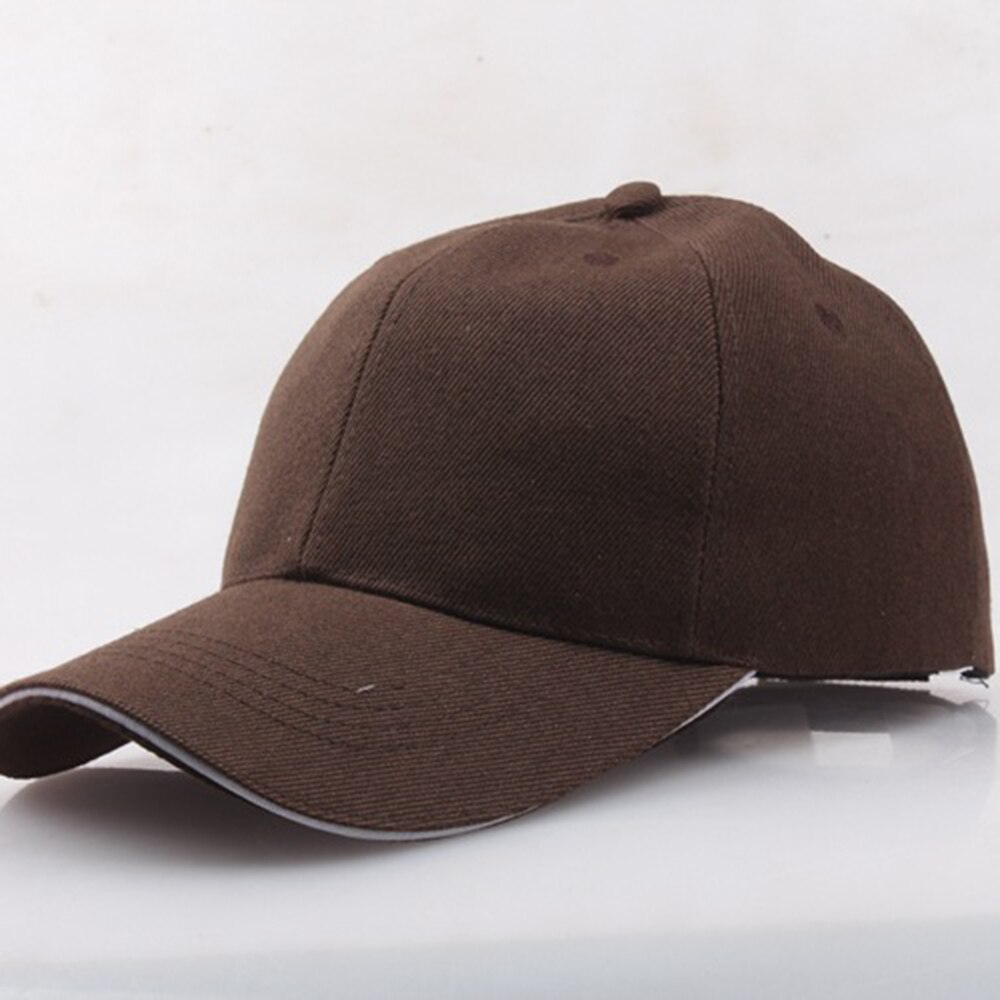 Gorras de béisbol de algodón para hombre y mujer, gorras de béisbol unisex de Color puro, ligeras, deportivas combinables con todo, unisex: Coffee color