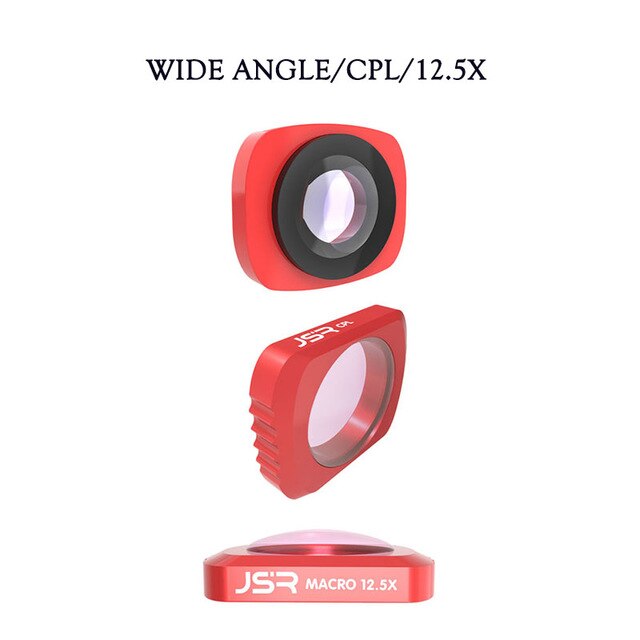 Objectif Super grand Angle dans les accessoires de cardan pour poche DJI 2/Osmo poche CPL 12.5X étoile ND16 filtre de caméra grand Angle: Grey
