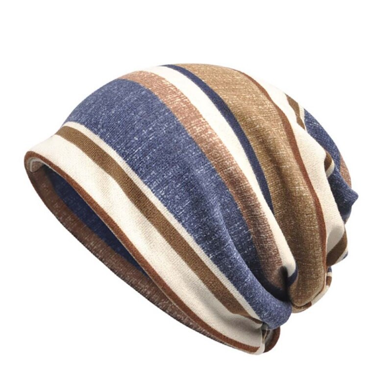 Lakkihuivi raidallinen flanelli casual style aurinkosuoja hengittävä stretch aurinkohattu kaulanlämmitin hattu