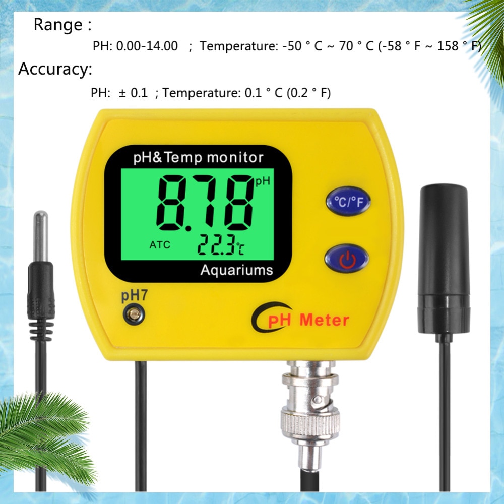 Ph Meter Digitale Water Analyze Meter Draagbare Elektronische Tester Met Achtergrondverlichting