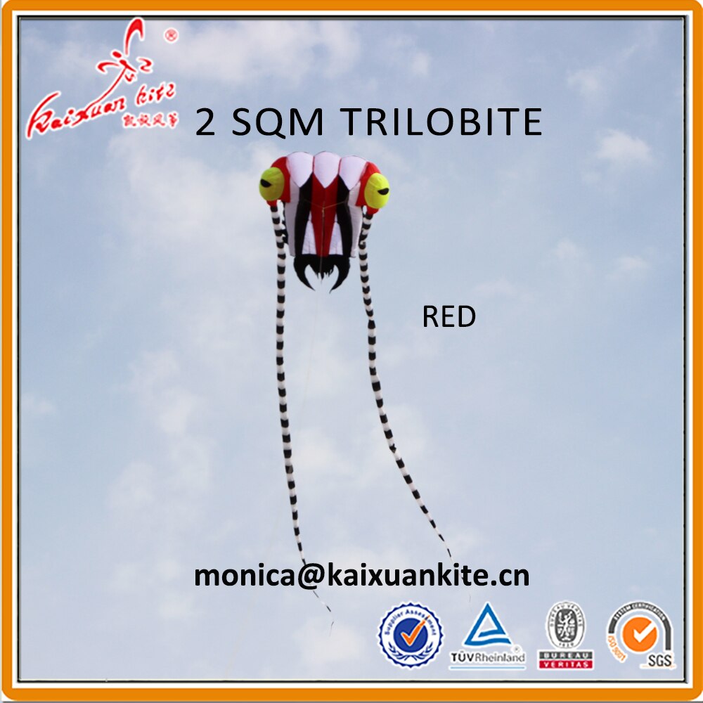 2 m² trilobiittileija, pehmeä leija, show -leija, nostin