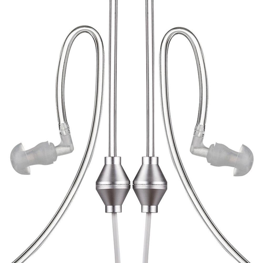 3,5mm Universal- Anti-Strahlung Binaural Luft Rohr Ohrhörer mit Mic für iPhone