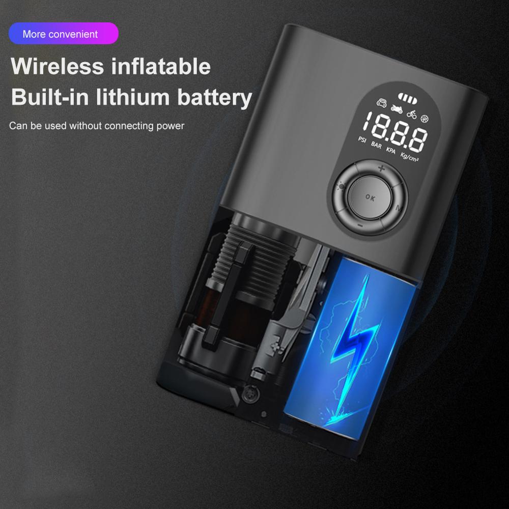 Protable Electric Car Air Compressor Car Air Pump Mini Tire Inflator Auto Tyre Pumb High Pressure Tire Air Inflator Pump