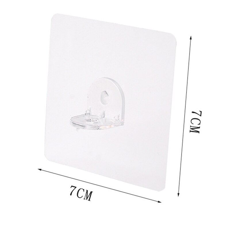 10PC Transparent Punch-free Layered Partition Bracket Triangle Bracket Support Shelf Right Angle SupportPaste ScrewHook