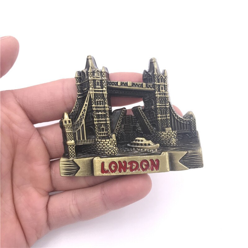 Imanes de nevera 3d de Metal, frigorífico pegado, águila americana, Jerusalén, Israel, Londres, autobús, nueva york, París, recuerdos, decoración del hogar