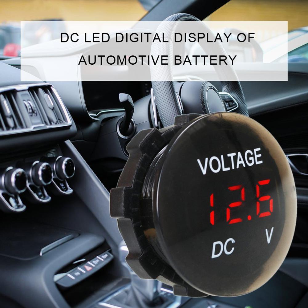 Monitoring Easy For You To Know The Status Of The Battery Car Battery Voltmeter Dc Led Digital Display Short Smooth Voltmeter