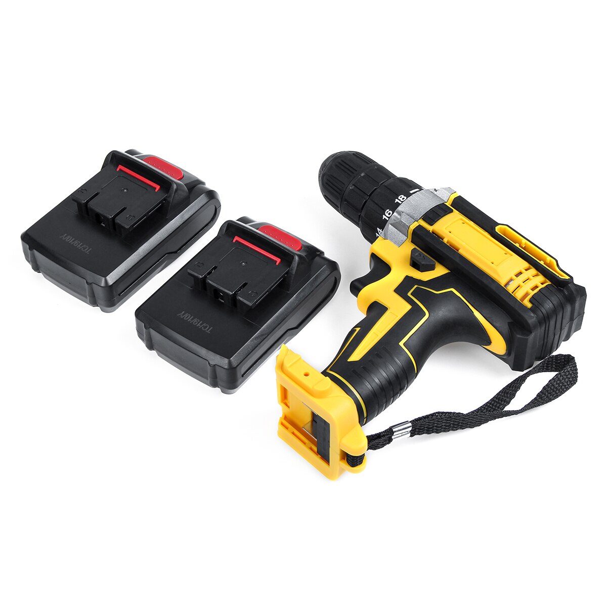 Cordless Electric Drill 3 in 1 Electric Drill Screwdriver Hammer 48V Dual Speed With 2 Battery: without impact 2