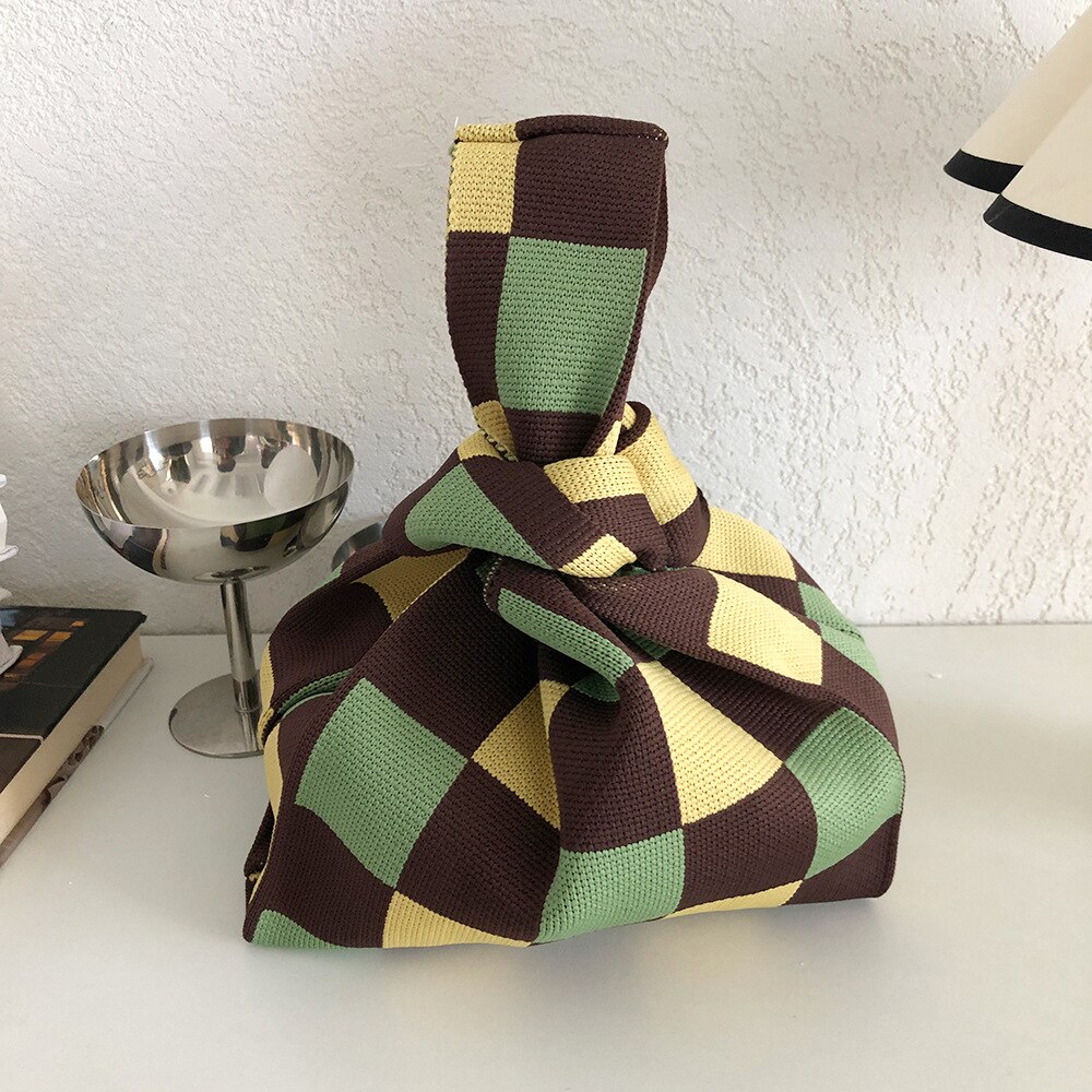 Mode Breien Pols Tas Vrouwen Handtas Handgemaakte Touw Geweven Clutch Purse Tote Shopper Tassen Voor Vrouwen 2022 Vrouwelijke: 5