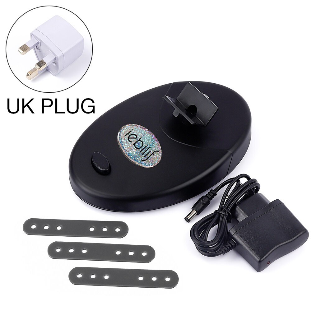 Elektrische Nagellack Shaker Maschine Nagel Gel Polnisch Flasche Schütteln Gerät Tragbare Gel Polieren Mangel Flasche Schütteln Maschine: UK Stecker Schwarz
