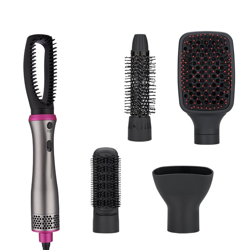 Brosse Soufflante Cheveux Haar Blower Brush 5 In 1 Een Stap Föhn En Volumizer Air Brush Haardroger Haarborstel gereedschap: uk plug