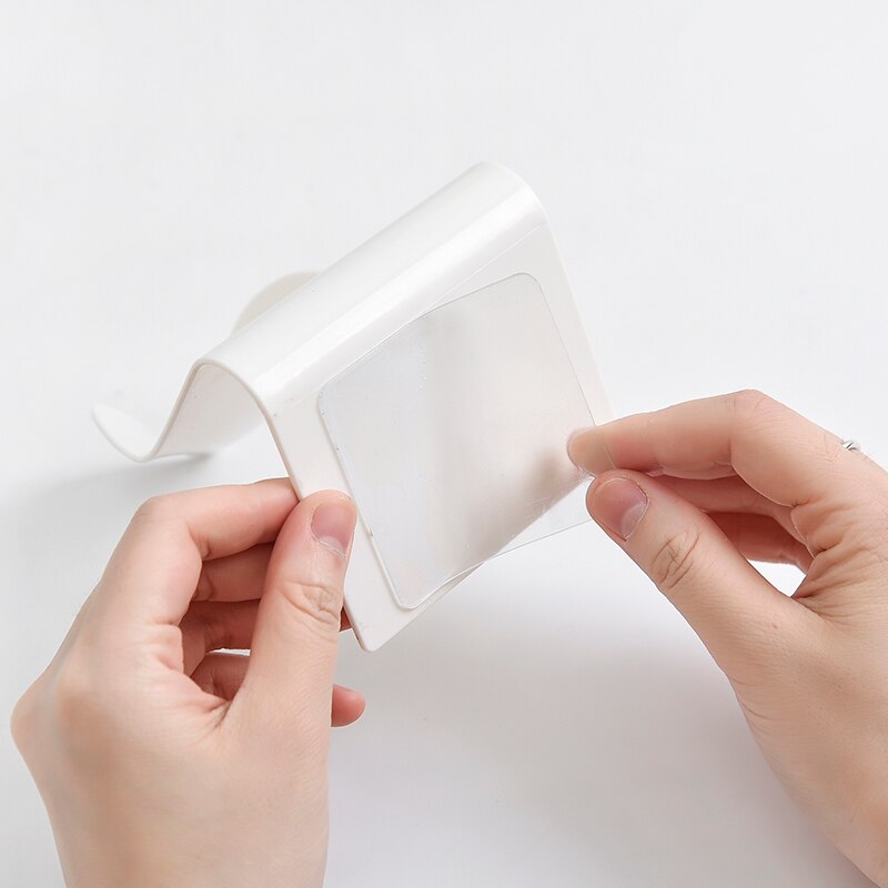 Zelfklevende Badkamer Douche Zeepkist Schotel Opslag Plaat Lade Spons Houder Punch-Gratis Muur Opknoping Plank Badkamer organizer