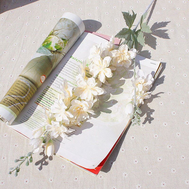 long stem silk flower Artificial flowers Wedding party decoration flores fleur artificielle: Champagne