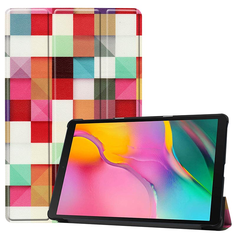 For Samsung Galaxy Tab A 10.1 inch Case Ultra Slim Leather Magnetic Stand Cover For Samsung Tab SM-T510 SM-T515 Funda Capa: Magic Cube