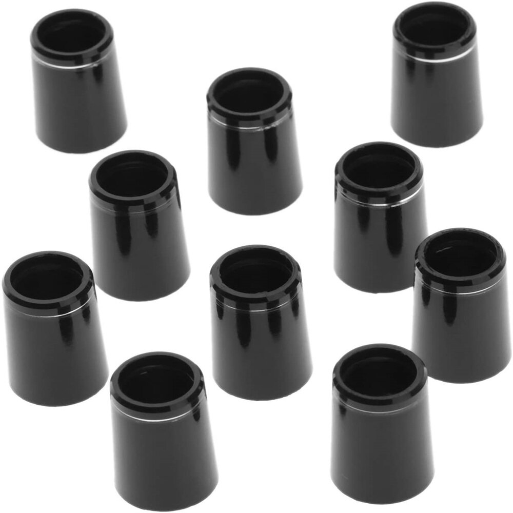 10Pcs Zwarte Golf Adereindhulzen Voor Irons Shaft Golf Asbus Adapter Vervanging Golf Accessoires