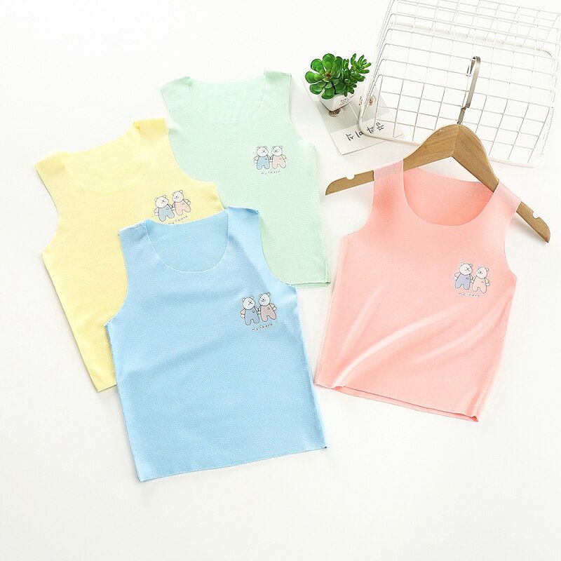 Baby Jungen Mädchen T-shirt Kinder Sommer Weste Top Ärmel Modal Baby T Kleinkind Leibchen Atmungs Tank Shirt Kid Kleidung