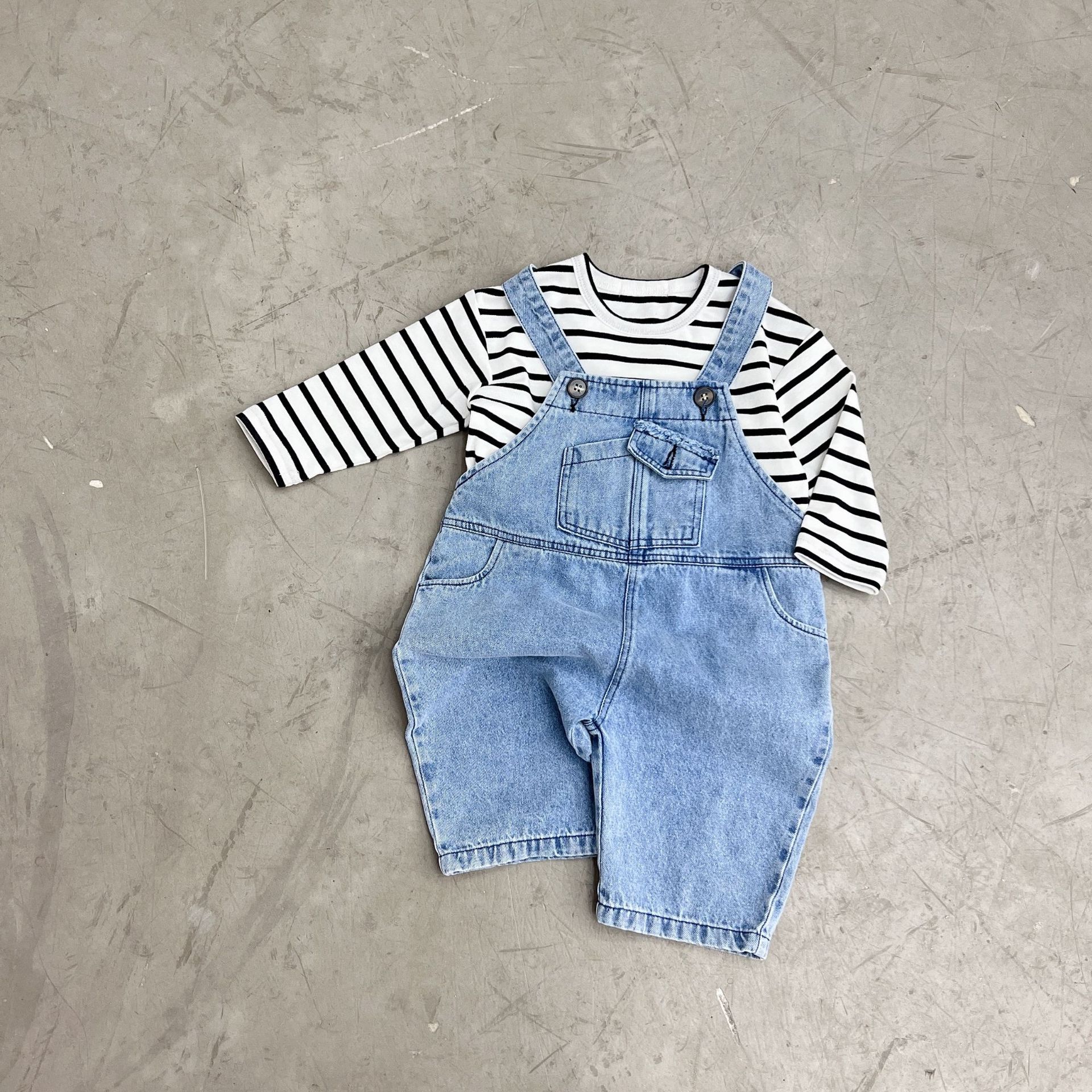 Spring New Baby tute pantaloni neonati ragazze bambini pantaloni in cotone Toddler manica lunga Stripe top Set tute tute