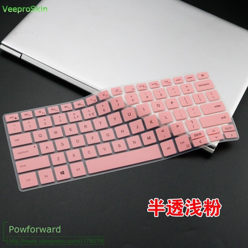 laptop keyboard cover skin for Dell Inspiron 14 5409 5405 5401 5402 5408 5498 5490 5406 5493 5400 nspiron 13 5391 5390 7306 7391: pink