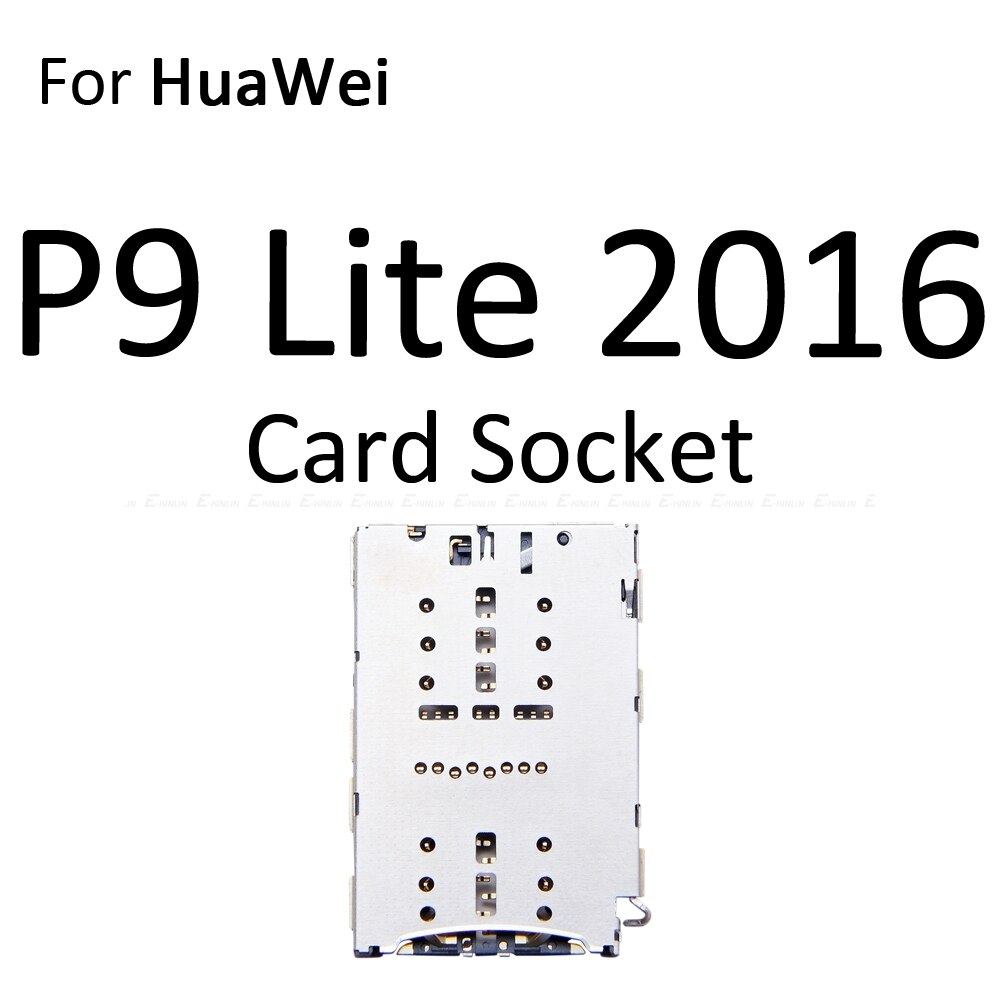 Sim Card Socket Slot Tray Reader Holder Connector Micro SD Adapter Container For For HuaWei P9 P8 Lite: ForP9Lite2016 Socket