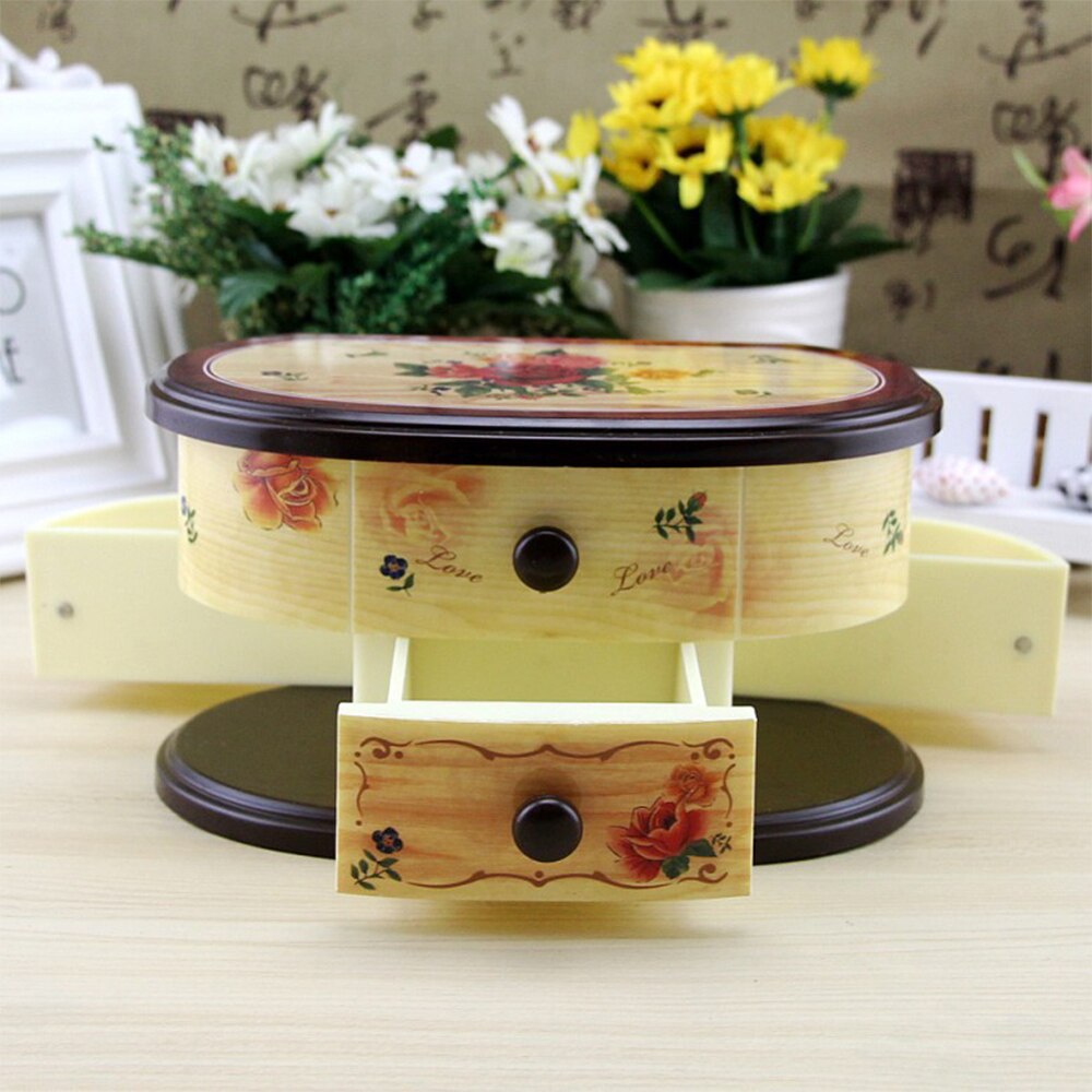 Jewelry Storage Box clockwork Music Box Valentine's Day Year's with Dancer