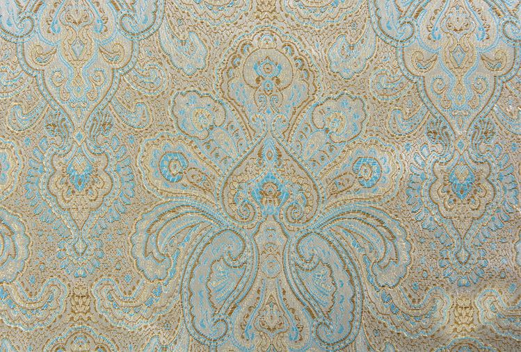 Tela de brocado de Jacquard metálico de estilo japonés de 114x100 cm, tela teñida de hilo de Jacquard 3D para ropa, ropa de cama, bolsa, cortina