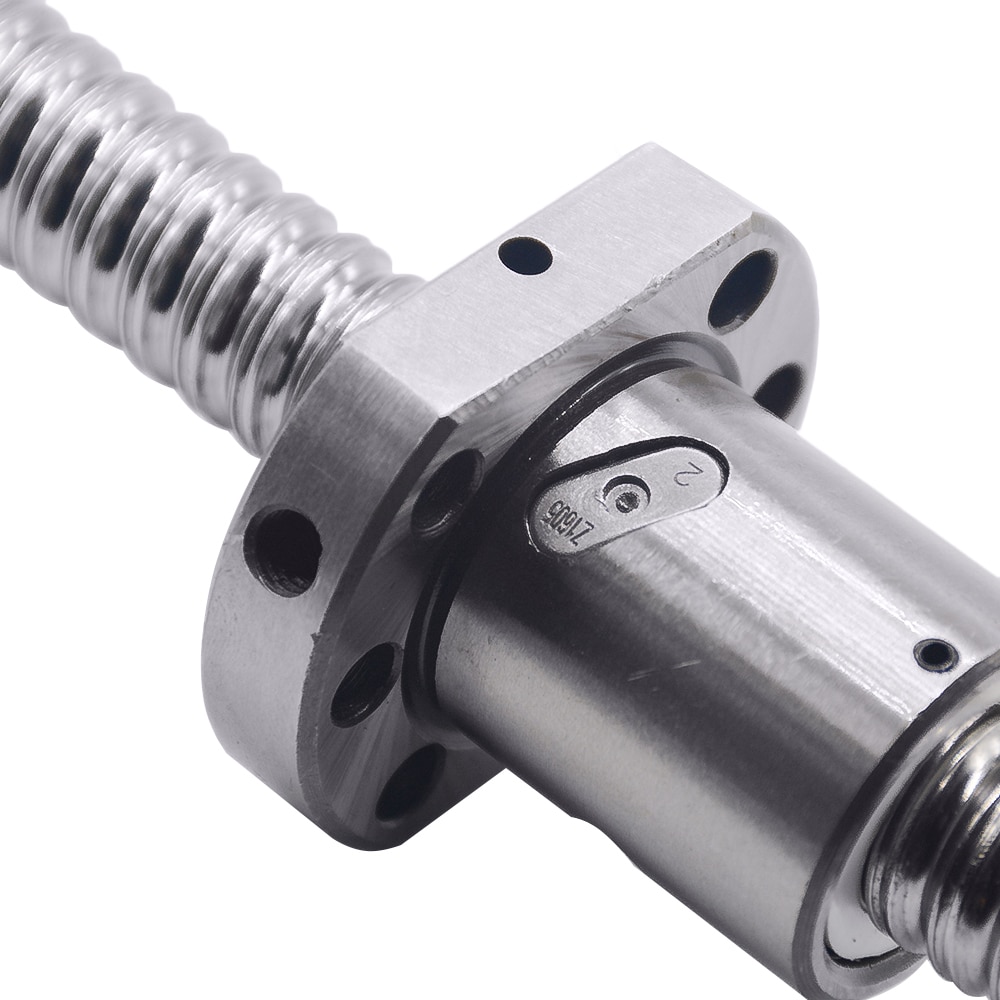 SFU1605 200 250 300 350 400 450 500 550 600 650 700 800mm rolled ball screw C7 with 1605 flange single ball nut CNC part RM1605