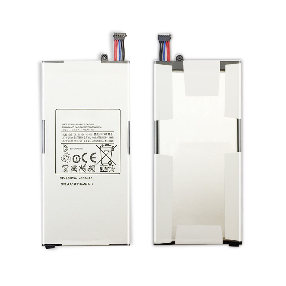 Grade A Tablet Battery For Samsung GALAXY Tab GT P1000 P1010 SP4960C3A 4000mAh