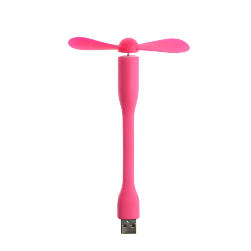 USB-Lüfter elektronische Geräte Ventil ador LED USB Mini Ventil ador tragbare flexible Kühler für Laptop Smartphone: Rosa