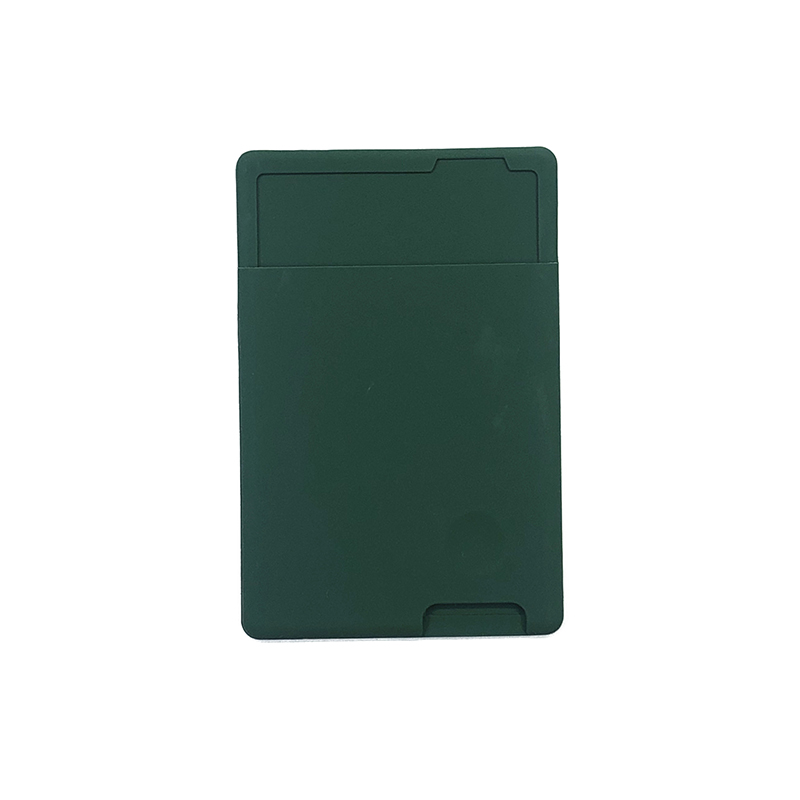 Silikon Telefon Zurück Karte Fall Für ID Kreditkarte Handy Selbst-Kleber Karte Tasche Aufkleber Halter Für IPhone Für android: Black