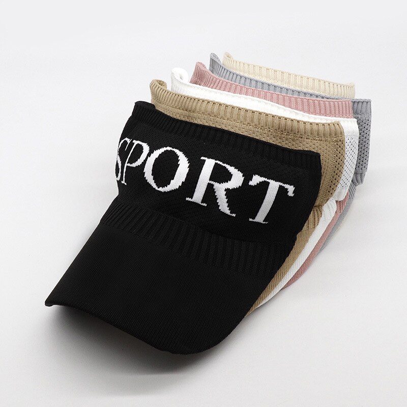 Anti UV Headscarf Soft Brim Sun Protect Visor Running Cap Outdoor Leisure Empty Top Hats For Women Men