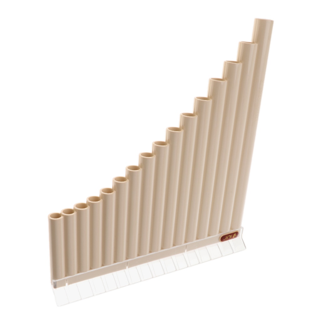 Pan Flute 16 Pipes ABS Plastic Panpipes C Tone Flauta for Beginner Musical