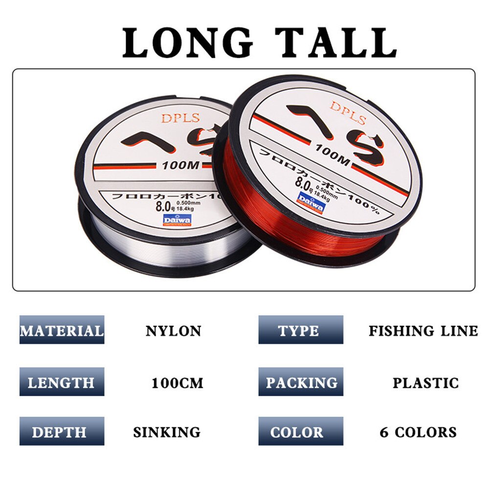 100m Mainline Monofilament Nylon Fishing Line Bass Carp Fishing Accessories Japan Material Fishing Line