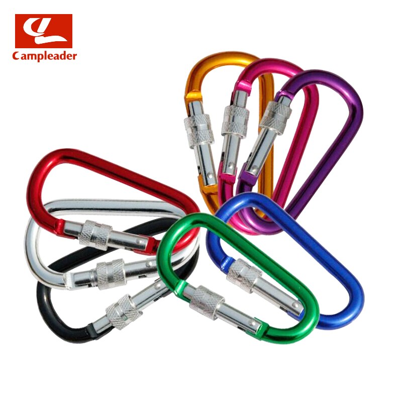 8 # D soort Grote Aluminium Karabijnhaak Outdoor Veiligheid Hangen Gesp Kleur Draad Sleutelhanger Karabijnhaak Sleutelhanger Karabijnhaak CL281