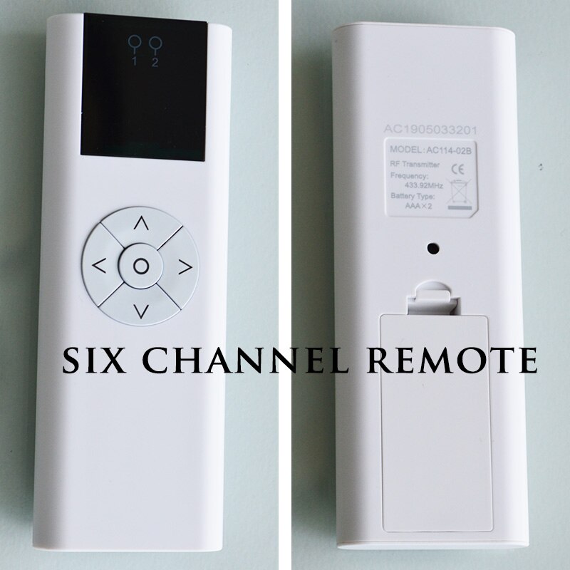 EWAY CASA Tubular Motor for Roller Blinds 38mm aluminum tube roller blinds motor need 100V-240V power supply motor TM-AK-PS: six-channel remote